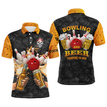 Load image into Gallery viewer, Custom bowling shirt for men – personalized team jersey front view