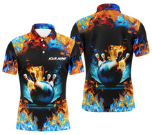 Load image into Gallery viewer, Custom bowling shirt for men – personalized team jersey front view