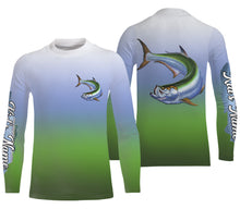 Load image into Gallery viewer, Tarpon fishing Custom Name UV protection fishing jersey, deep sea fishing tournament shirts NQS3168