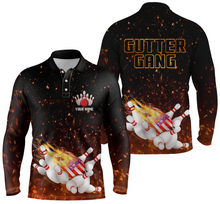 Load image into Gallery viewer, personalized bowling shirt for men – custom name design side view