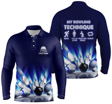 Load image into Gallery viewer, personalized bowling shirt for men – custom name design side view