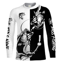Load image into Gallery viewer, Bass fishing tattoo shirt UV protection Customize name fishing shirts NQS1461