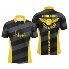 Load image into Gallery viewer, Custom bowling shirt for men – personalized team jersey front view