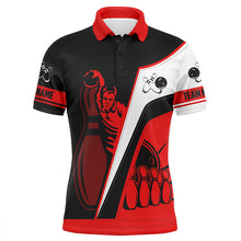 Load image into Gallery viewer, Custom bowling shirt for men –  team jersey back view