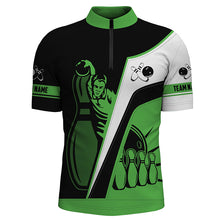 Load image into Gallery viewer, personalized bowling shirt for men – custom name design side view