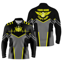 Load image into Gallery viewer, personalized bowling shirt for men – custom name design side view