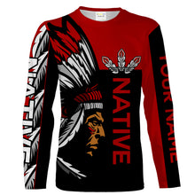 Load image into Gallery viewer, Customize Native American men red tattoo 3D All over print Shirt Indigenous Gifts Apparel NQS2099