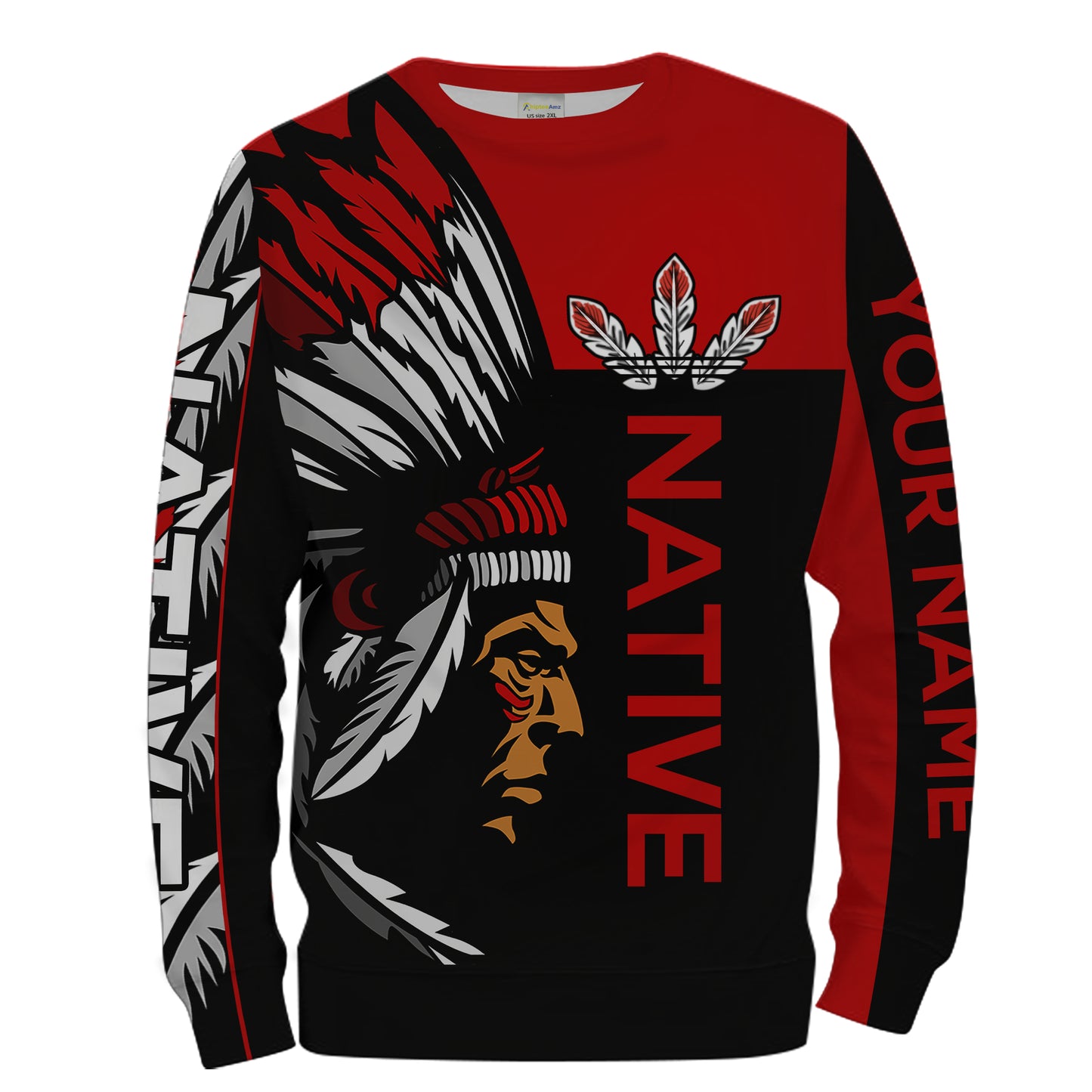 Customize Native American men red tattoo 3D All over print Shirt Indigenous Gifts Apparel NQS2099