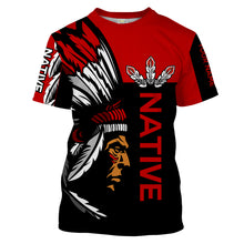 Load image into Gallery viewer, Customize Native American men red tattoo 3D All over print Shirt Indigenous Gifts Apparel NQS2099