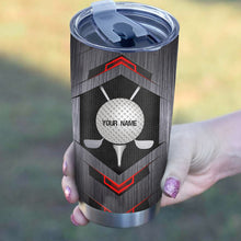 Load image into Gallery viewer, Let's par tee Custom name Stainless Steel Golf Tumbler Cup - personalized gifts for golf lovers NQS3482