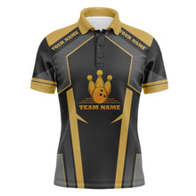 Load image into Gallery viewer, Custom bowling shirt for men – personalized team jersey front view