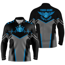 Load image into Gallery viewer, personalized bowling shirt for men – custom name design side view