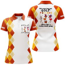 Load image into Gallery viewer, Halloween Flamingo golf shirt custom we're more than just golf friends we're like a really small gang NQS3840
