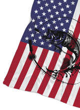 Load image into Gallery viewer, Fishing Rod Fishing American Flag Fleece Blanket Fishing gift for men women and kid - FSD1243