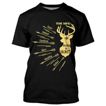 Load image into Gallery viewer, Personalized Born to Hunt with Hunter's Qualities Shirt, Perfect Custom Shirt for Deer Hunter, Hunting Gifts FSD4201