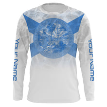 Load image into Gallery viewer, Florida Flag Performance Fishing Shirts, Personalized FL Fishing UV Protection Apparel, Fisherman Fishing Jerseys FSD2676