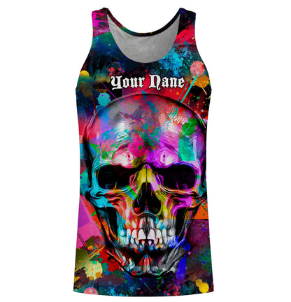 Skull Colorful 3D All Over Printed Shirts, Hoodie - Personalized Gifts for Men, Women and Kid - FSD2580
