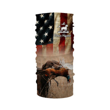 Load image into Gallery viewer, Pheasant Hunting with Chocolate Labrador American flag All over printed Shirts, Lab hunting shirt FSD3560