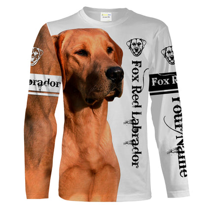 Fox Red Labrador Retriever 3D All Over Printed Shirts, Hoodie, Tshirt - Gifts for Dog Lovers, Fox Red Lab Lovers FSD2448