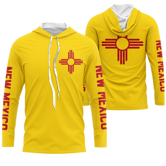 New Mexico Zia symbol custom UV protection Shirt, New Mexico flag Tee shirt Long sleeve for Men Women FSD3593