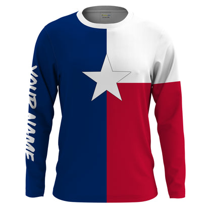 Personalized Texas Flag Performance Sun/UV Protection Shirts For Adult and Kid - Texas Gifts, Texas pride shirts FSD2187