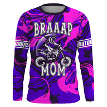 Load image into Gallery viewer, Dirt Bike Mom Personalized Jersey UPF30+ Brap Motocross Mom Racing Shirt Mother's Day Gift NMS1379