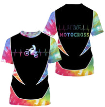 Load image into Gallery viewer, Rainbow Motocross Personalized Jersey Dirt Bike Shirt Biker Girl Off-road Racing Tournament| NMS500