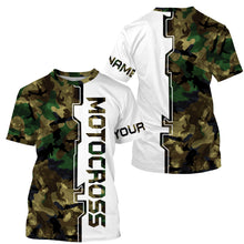 Load image into Gallery viewer, Personalized Camo Motocross Jersey UPF30+ Anti UV, Dirt Bike Racing Motorcycle Riders Racewear| NMS454