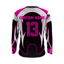 Load image into Gallery viewer, Moto Mom Personalized Jersey UPF30+ Pink Dirt Bike Mom Motocross Racing Shirt Mother's Day Gift NMS1384