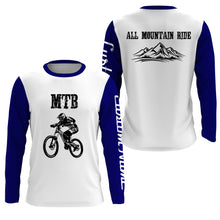 Load image into Gallery viewer, MTB Jersey Long Sleeve Hoodie Shirt, Personalized Biking Cycling Shirt Mountain Biking Shirt| JTS446