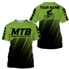 Load image into Gallery viewer, MTB Jersey, Personalized Cycling Shirt for Cyclist, Bike Rider, Cycling Racing, Biking Shirt| JTS441
