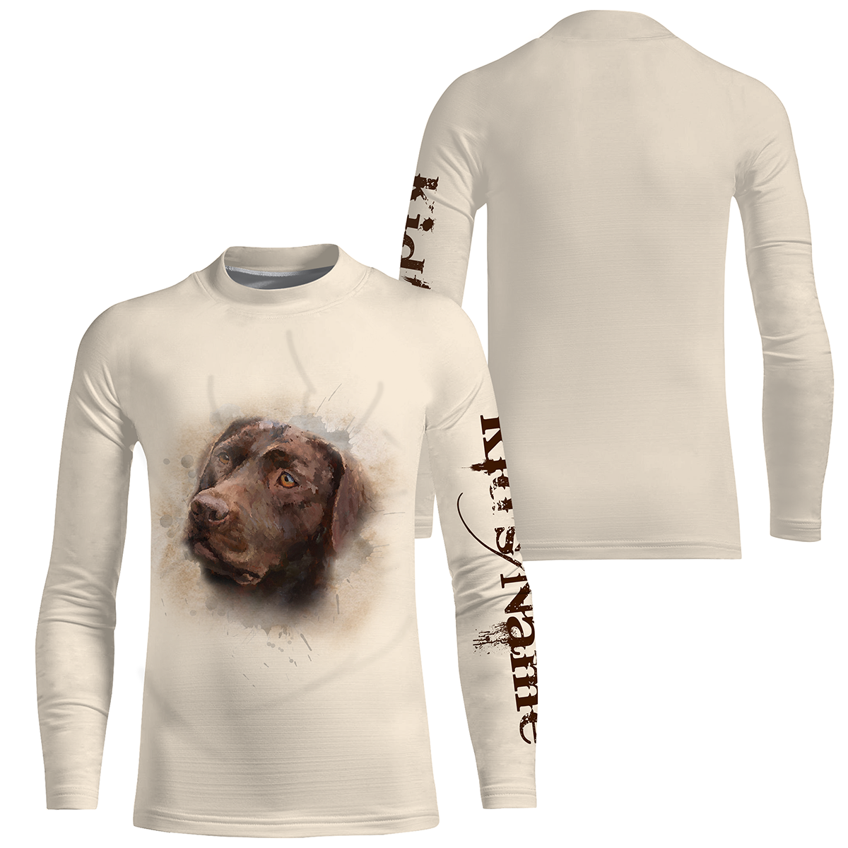 Chocolate Labrador Retriever Shirt| Custom Kid Adult Shirt 3D Chocolate Lab Owner Shirt Labrador Lover JTSD347