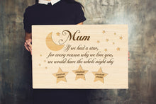Load image into Gallery viewer, Personalized Canvas| Mum- Whole Night Sky Custom Children's Name Canvas Wall Art| Birthday Gifts for Her, Mother, Mom T171