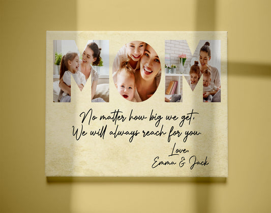 Personalized Canvas - Mom Custom Picture Canvas Wall Art Gift for Mom  T128