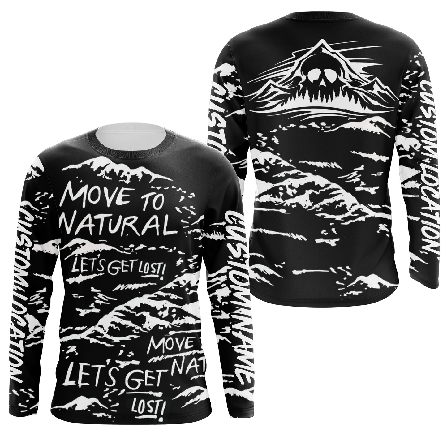 Personalized Hiking Shirts for Men, Funny Skull Mountain Hiking Shirts for Men, Women Hiking Shirt for Hikers SP16