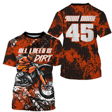Load image into Gallery viewer, Personalized men women youth MX jersey dirt bike Motocross UV racing biker off-road long sleeves PDT207