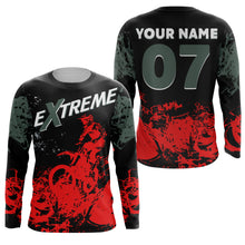 Load image into Gallery viewer, Custom MX Jersey Kid Men Women UPF30+ Red Dirt Bike Off-Road Shirt Motocross Motorcycle Riding PDT598