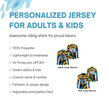 Load image into Gallery viewer, Where's The Track There's The Fun Personalized Motocross Jersey UPF30+ Dirt Bike MX Racing NMS1163