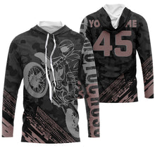 Load image into Gallery viewer, Camo Tire Track Motocross Jersey UPF30+ Custom Number Motorcycle Shirt Off-Road Dirt Bike Racing| NMS551