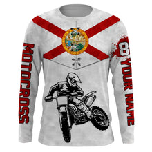 Load image into Gallery viewer, Florida Motocross Jersey Custom Name Youth Mens Womens FL Dirt Bike Off Road MotoX Motorcycle Racing| NMS824