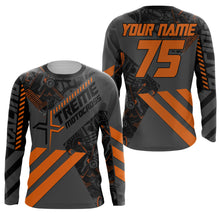 Load image into Gallery viewer, Orange custom motocross jersey UPF30+ adult&amp;kid Xtreme dirt bike off-road MX motorcycle| NMS854