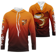 Load image into Gallery viewer, Redfish fishing custom name with angry Redfish ChipteeAmz's art UV protection shirts AT005