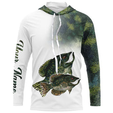 Load image into Gallery viewer, Crappie fishing ChipteeAmz's art custom name UV protection shirts with funny Crappie fish art AT031