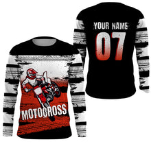 Load image into Gallery viewer, Custom Motocross Racing Jersey UPF30+ UV Protect, Dirt Bike Wheel Mark Off-Road Riders Racewear| NMS442