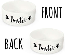 Load image into Gallery viewer, Personalized Pet Bowl with Your Pet's Name - Pet Bowl for Your Dog, Cat - NQS1140