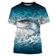 Load image into Gallery viewer, Salmon fishing water camo custom name with funny Salmon ChipteeAmz's art UV protection shirts AT028