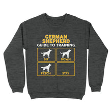 Load image into Gallery viewer, German Shepherd Standard Sweatshirt | Funny Guide to Training dog - FSD2401D08