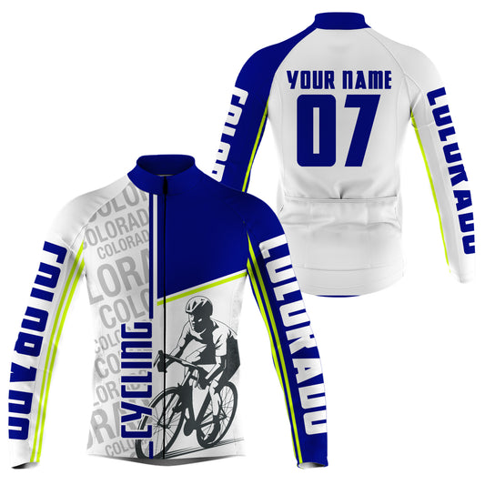 Custom Colorado Cycling Jersey Cyclist CO Flag Bicycling Motocross Road Biking| NMS809