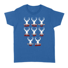 Load image into Gallery viewer, Funny Christmas Reindeer Hunter Shirt, Deer Hunter Gift D02 NQS2460 Standard Women's T-shirt
