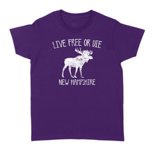 Load image into Gallery viewer, Live Free or Die New Hampshire - Standard Women's T-shirt D03